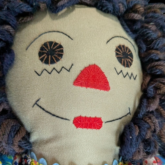 Handmade Colorful Patchwork Rag Doll - Picture 6 of 6